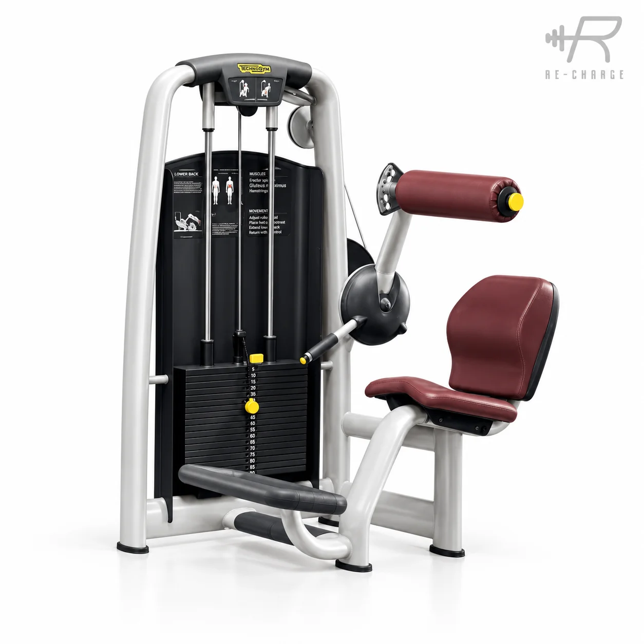Technogym Selection Lower Back M958 — професійний тренажер для блочного розгинання спини